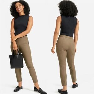 Everlane The Side Zip Cotton Pants Houndstooth